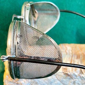 STEAMPUNK Antq. "Willson" Motorcycle Glasses